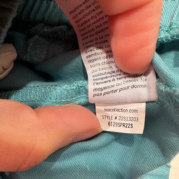 Tea Collection Teal Rumba Ruffle Shorts - Picture 8 of 8